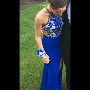 Royal blue prom dress